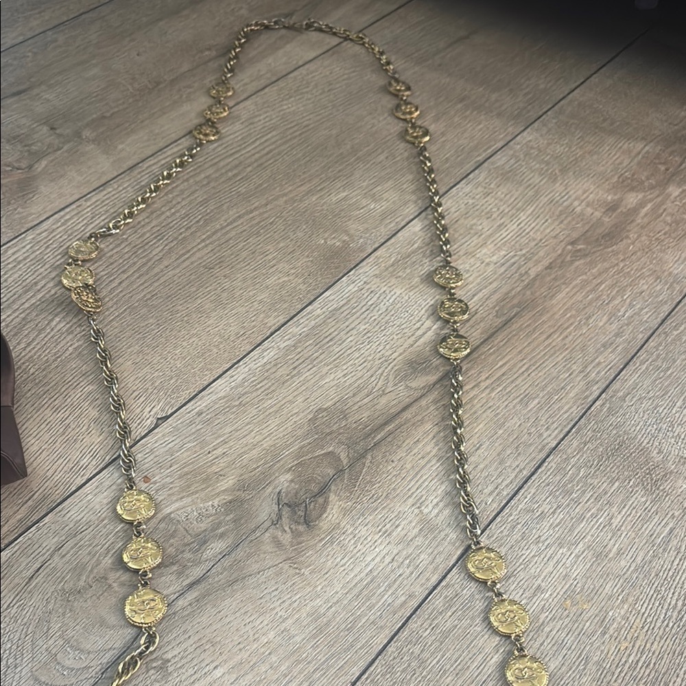 CHANEL Gold Necklace with Intricate Medallions - Picture 8 of 8